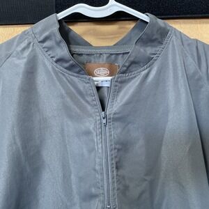 Louisville Slugger Adult Batting Jacket Gray, 1/4 Zip,‎ Short Sleeve, XL